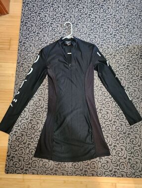 90's Rave Wear Club Wear Skin Tight See Through Panels Sz M